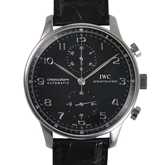 IWC ポルトギーゼ コピー IW371447 クロノグラフ ブラック